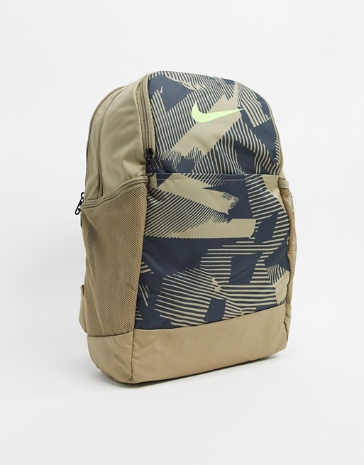 Nike Training logo backpack in camo