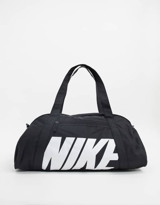 Nike Training logo duffel bag in black ASOS