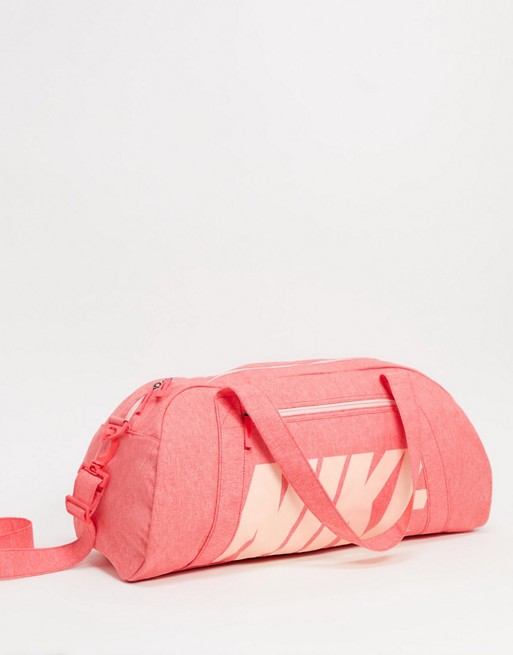 Nike Training logo duffel bag in pink