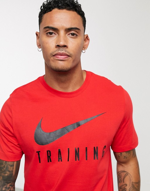 Nike Training logo t-shirt in red