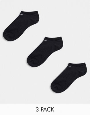 Nike Training unisex 3 pack trainer socks in black - ASOS Price Checker