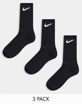 Nike Training - Lot de 3 paires de chaussettes légères - Noir | ASOS