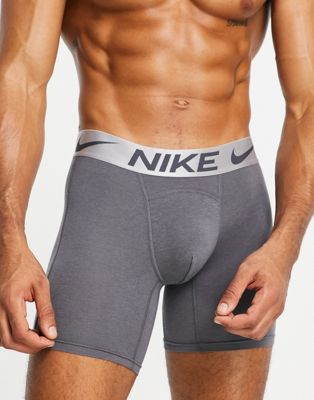 Sous-vêtements et chaussettes Nike Training - Luxe - Boxer en modal et coton - Gris