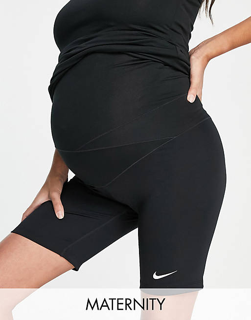 Nike Training Maternity Dri-FIT 7inch shorts in black | ASOS