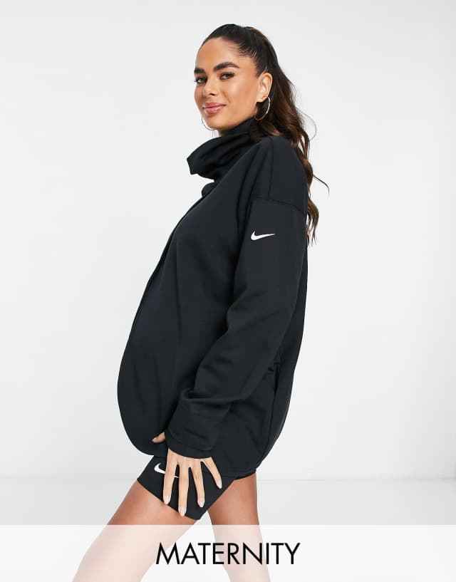 Nike Training Maternity Dri-FIT pullover in black