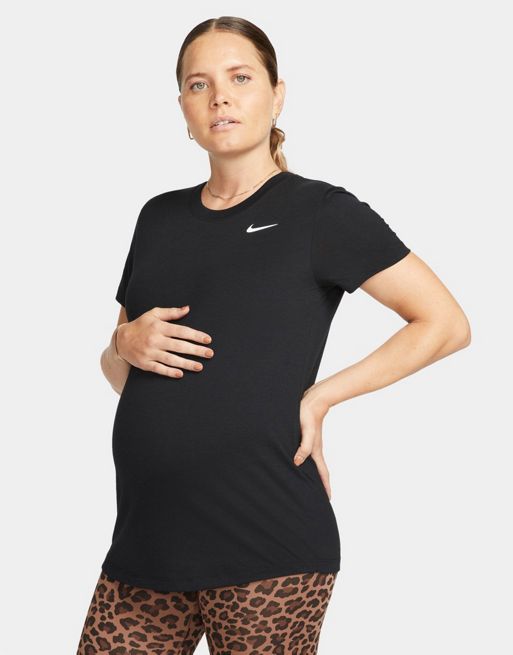 Nike Training Maternity Dri-FIT t-shirt in black