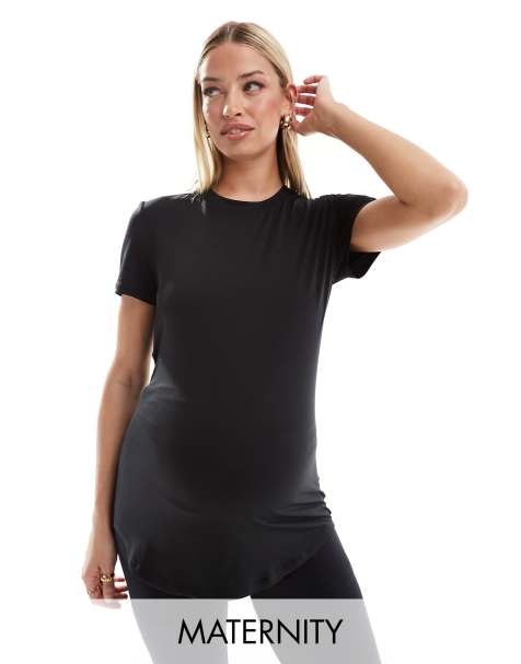 Nike Training Maternity – One – Czarny T-shirt - view 1