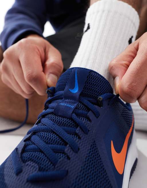 Nike Training MC 3 sneakers in blue and orange