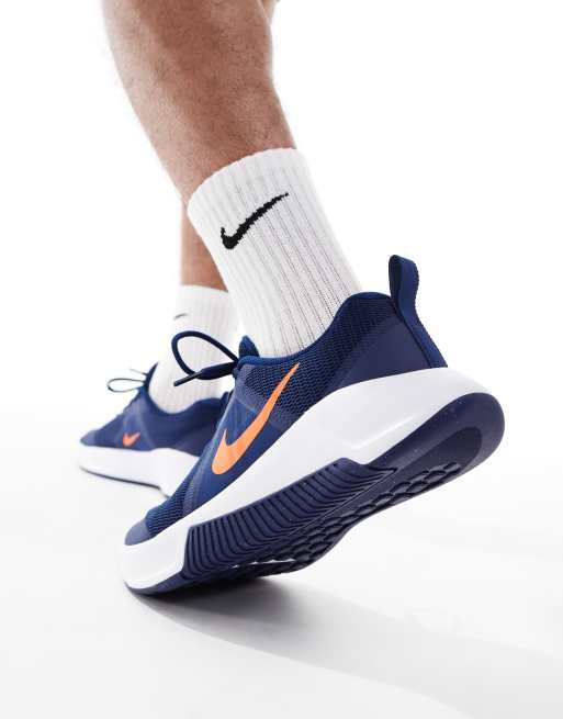 Nike Training MC 3 sneakers in blue and orange