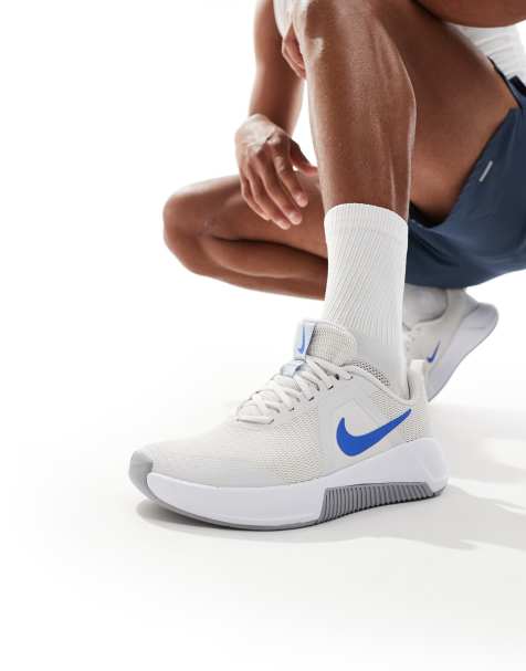 Nike Training MC 3 trainers in grey and blue - view 1
