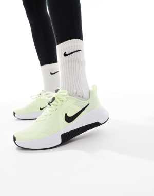 Nike Training MC 3 trainers in lime green and white