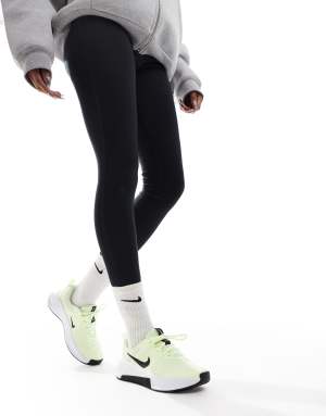 Nike Training MC 3 trainers in lime green and white