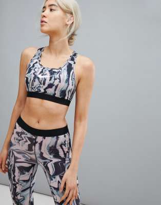 nike marble sports bra