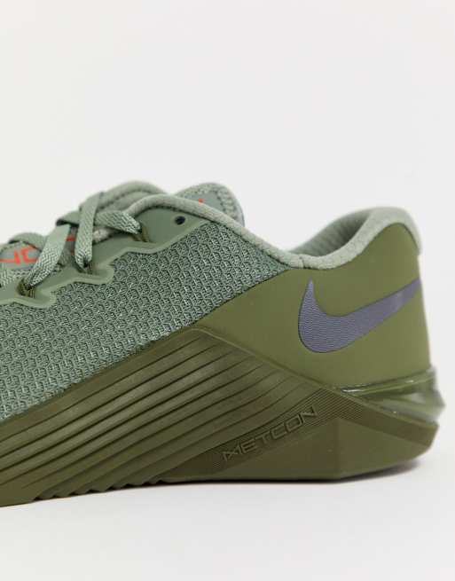 Nike Training Metcon 5 trainer in khaki