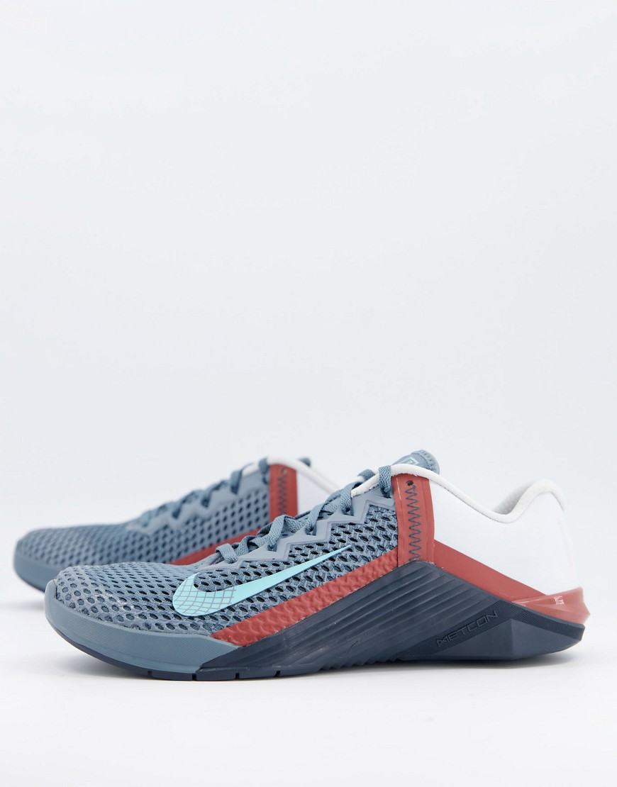 Nike Training Metcon 6 trainers in grey-Blue