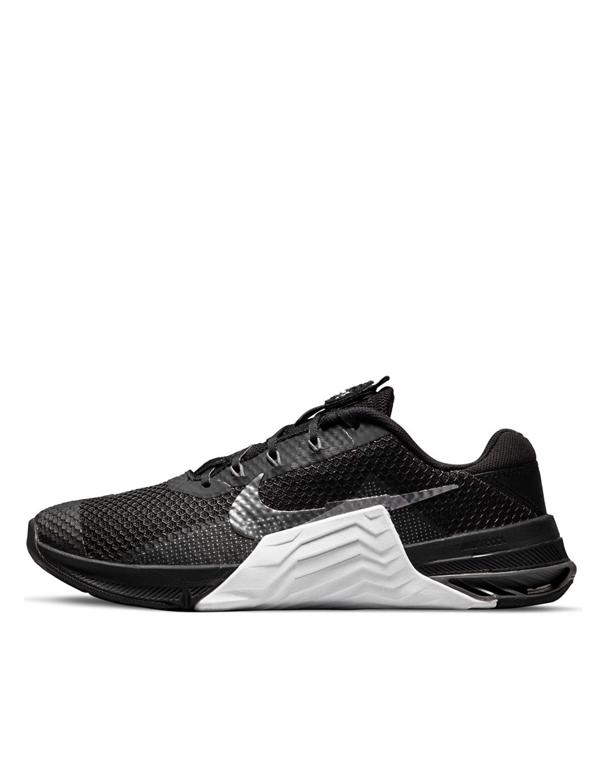 Nike Training Metcon 7 sneakers in black/dark gray metallic-Multi