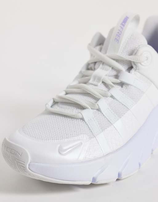 Nike Training Metcon 7 sneakers in wit en paars, 5 van 5