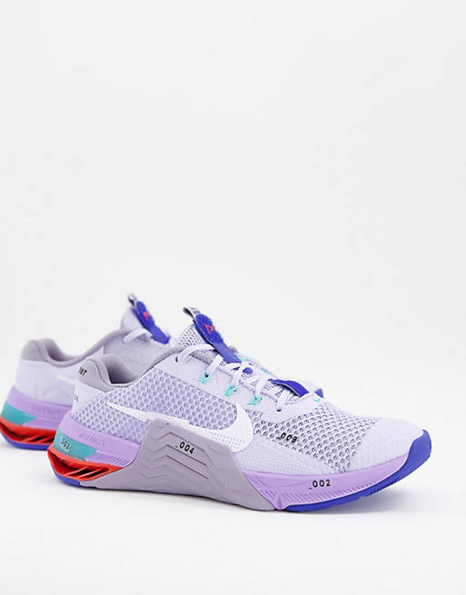 Nike Training Metcon 7 trainers in lilac