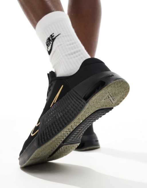 Nike Training Metcon 9 sneakers in black and gold | ASOS