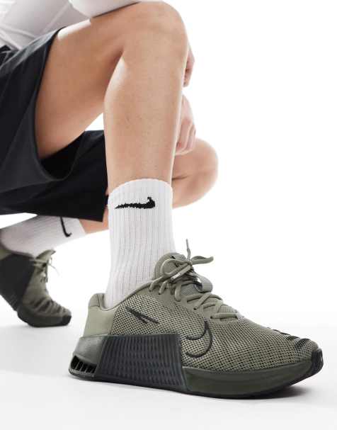 Nike Training Metcon 9 sneakers in gray and khaki - view 1