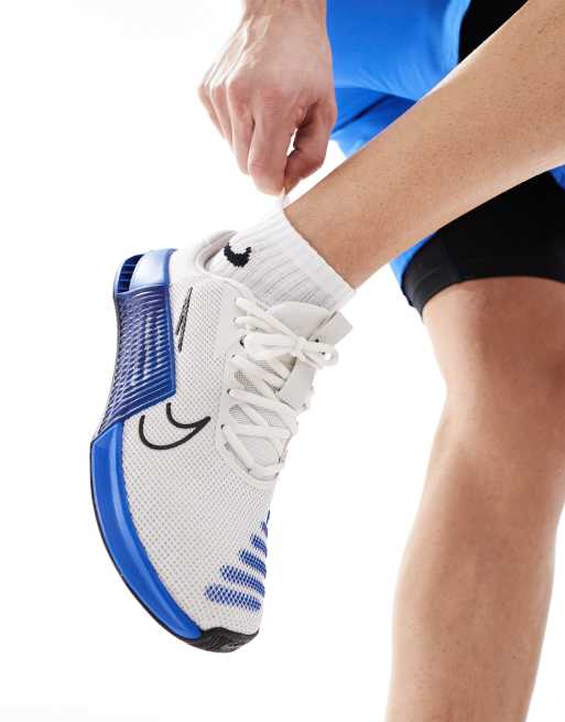 Nike Training Metcon 9 sneakers in white and blue | ASOS