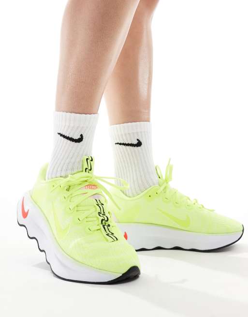 Nike Training Motiva sneakers in neon green ASOS