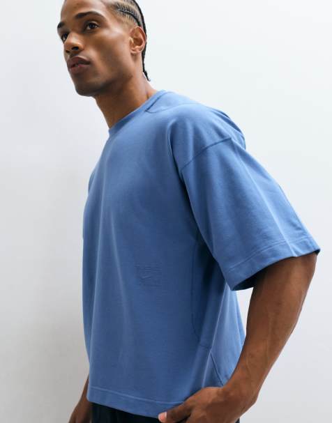 Nike Training NAC Dri-FIT boxy T-shirt i blå - view 1