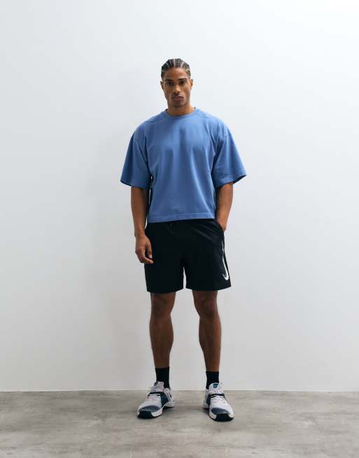 Nike Training NAC Dri-FIT boxy T-shirt in blauw, 2 van 5