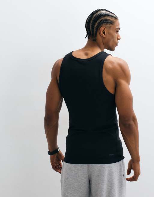 Nike Training - NAC - Dri-FIT - Geribbelde tanktop in zwart, 5 van 5