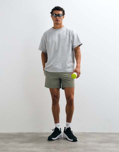 Nike Training NAC Dri-FIT oversized short sleeve top in grey - view 1