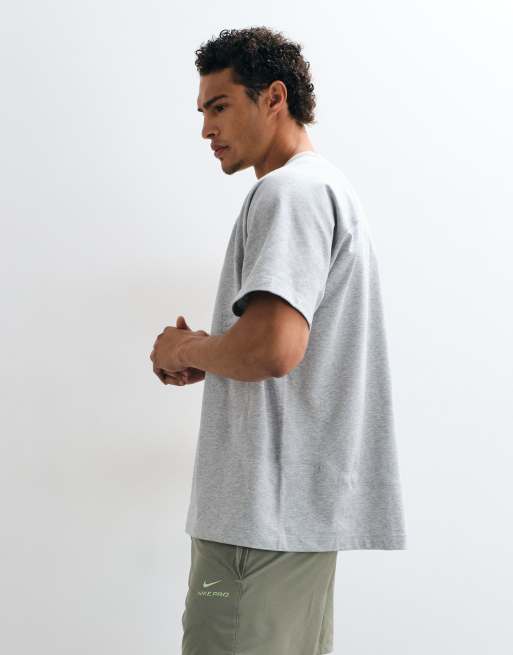 Nike Training NAC Dri-FIT oversized short sleeve top in grey, 3 of 5