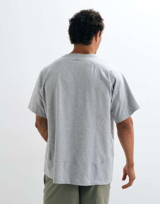 Nike Training NAC Dri-FIT oversized short sleeve top in grey, 4 of 5
