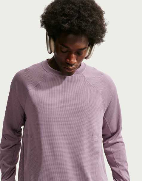 Nike Training N.A.C. Dri-FIT top en mesh à manches longues homme violet - view 1