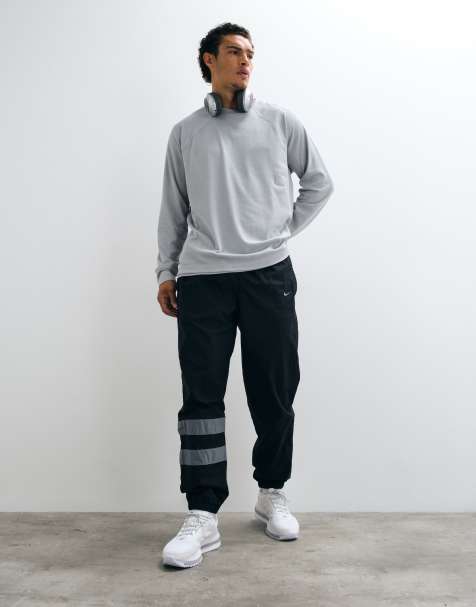 Nike Training NAC Dri-FIT top in rete a maniche lunghe grigio - view 1