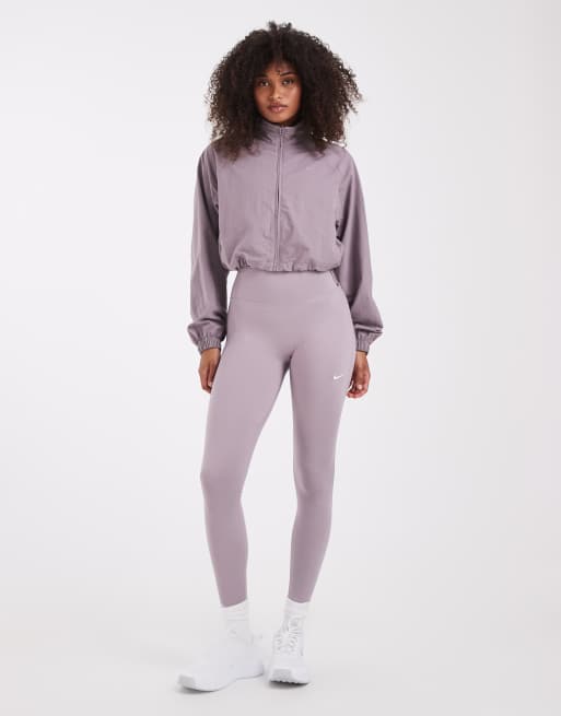 Nike Training NAC Dri-FIT woven cropped jacket in light grey, 2 of 4