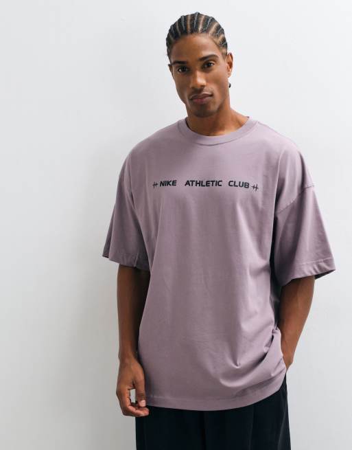 Nike Training NAC t-shirt oversize violet, 4 de 5