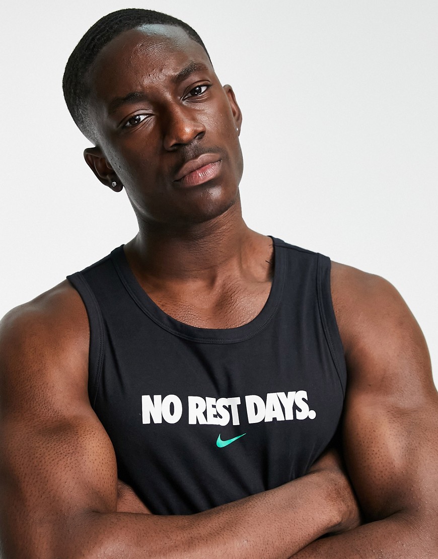 Nike Training No Rest Days vest in black