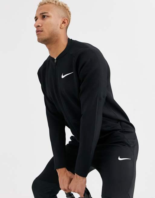 nike training jacket black