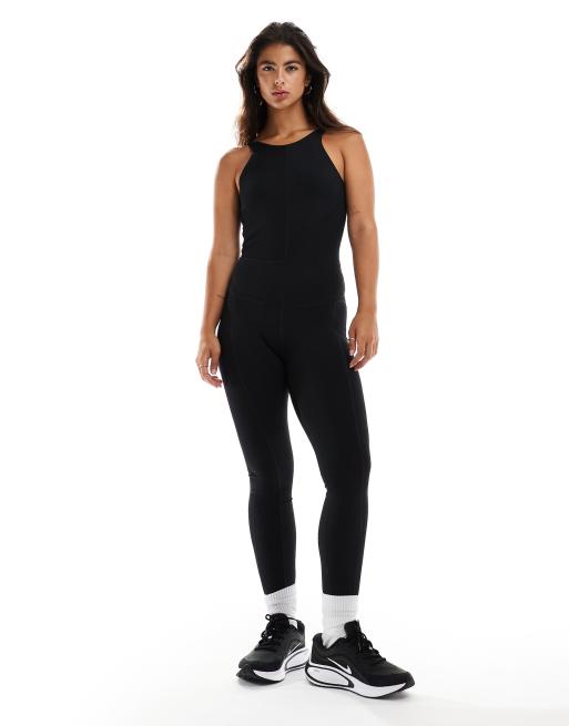 Nike Training One bodysuit in black