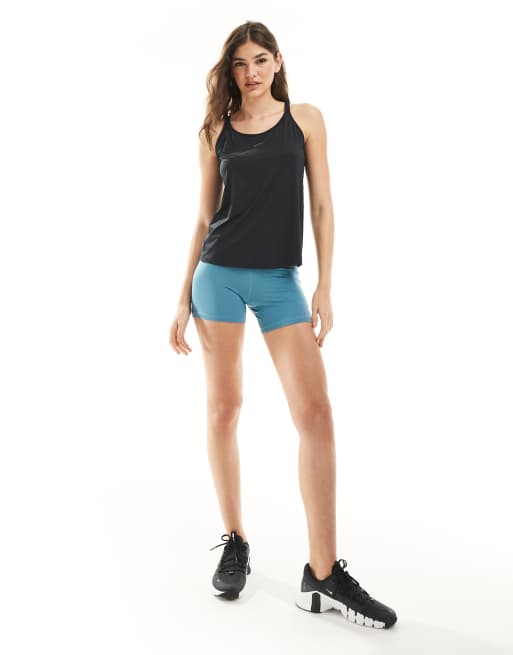 Nike Training One classic strappy tank top in black, 3 of 4