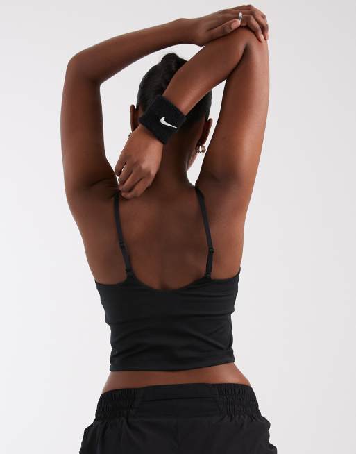 Nike Training - One - Débardeur en tissu Dri-FIT avec soutien-gorge intégré - Noir, 4 de 4