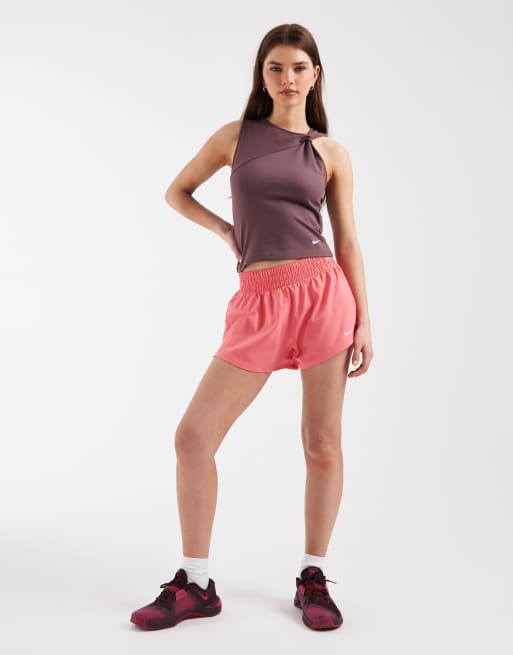 Nike Training - One - Débardeur torsadé en tissu Dri-FIT - Violet foncé, 2 de 4