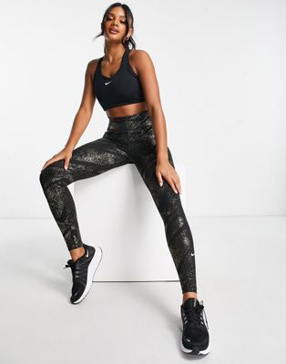 Nike One Dri-fit 7/8 Leggings In Black