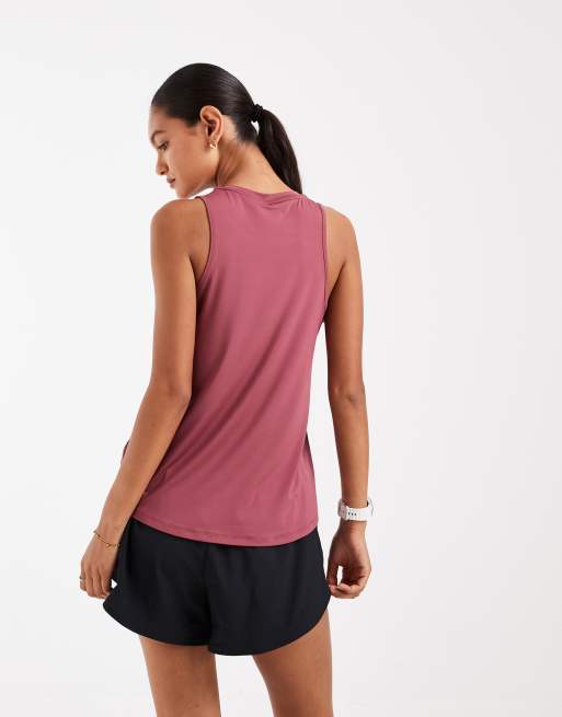 Nike Training One Dri-FIT classic tank in pink, 4 of 4