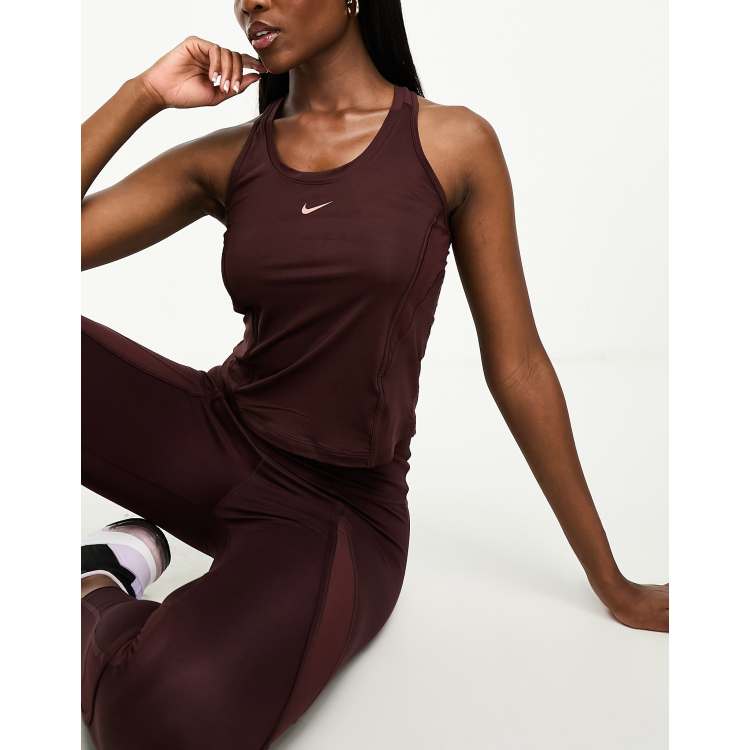 Burgundy nike cheap crop top