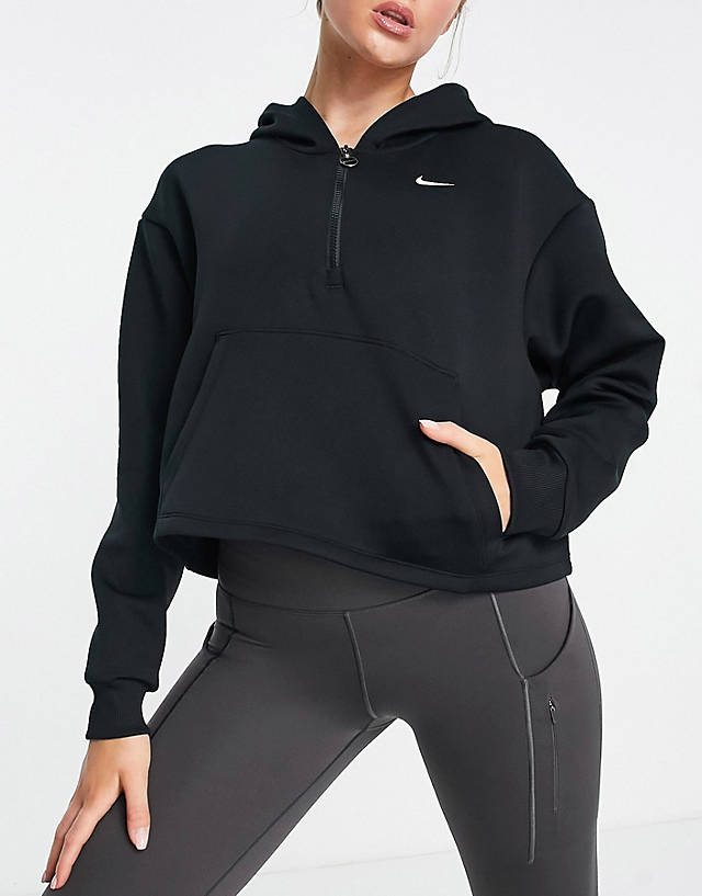 Nike Training - one dri-fit glitter graphic hoodie in black