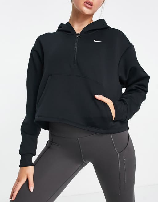 Nike Training One Dri-FIT glitter graphic hoodie in black | ASOS