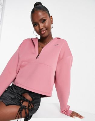 Nike Training One Dri-FIT glitter graphic hoodie in pink - ASOS Price Checker