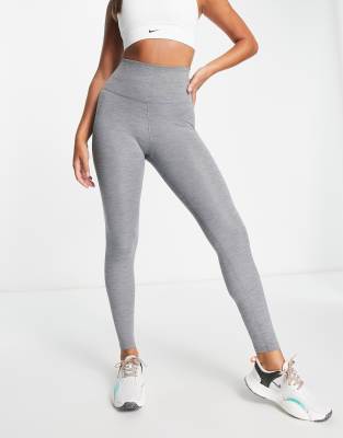 Nike Training One Dri-FIT high rise sculpt leggings in grey