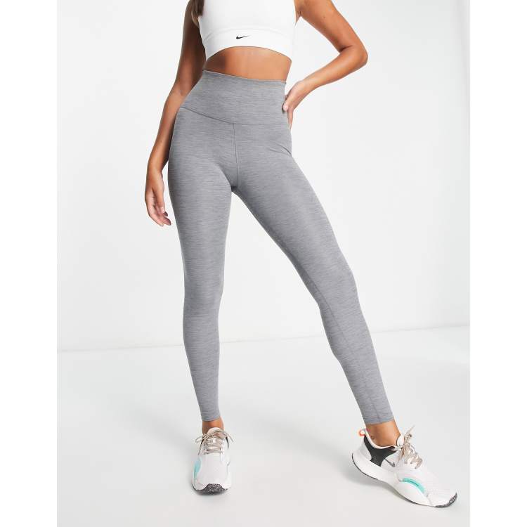 Nike Training One Dri-FIT high rise sculpt leggings in grey